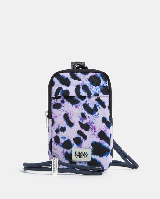 Bolso shopper acolchado L Animal-Print