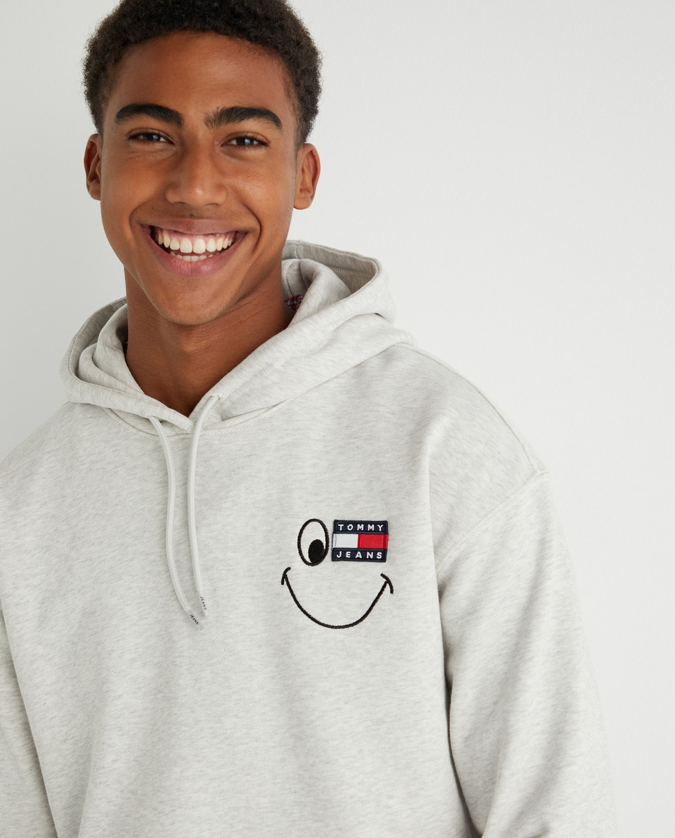 Sudadera de hombre con algodón orgánico gris con capucha · Tommy Jeans · El  Corte Inglés