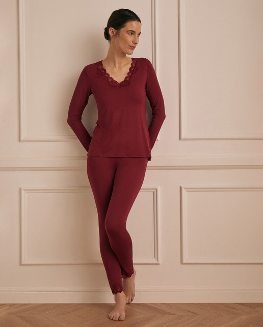 Leggins de mujer en color granate · Antigel · El Corte Inglés