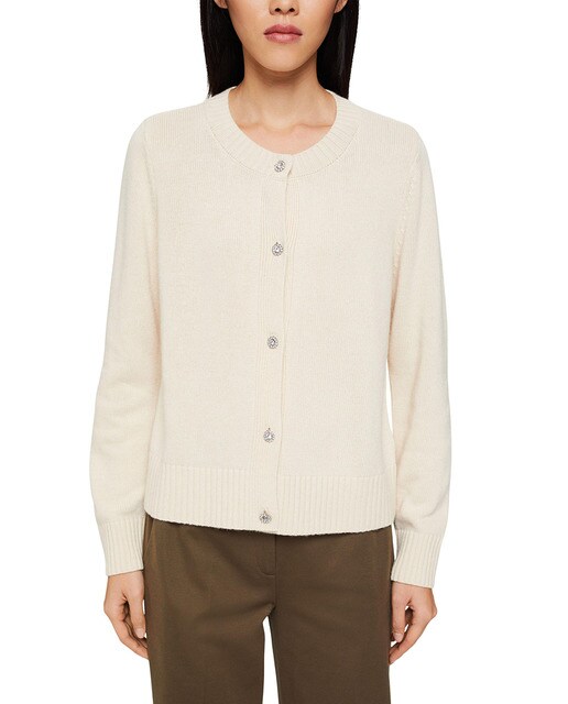 Chaqueta de punto corto de mujer cuello redondo con cashmere · Esprit  Collection · El Corte Inglés