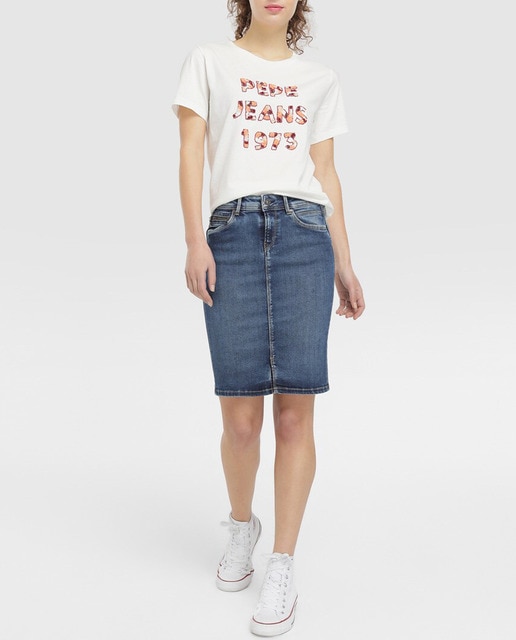 Imagen 0 de Falda vaquera en color azul