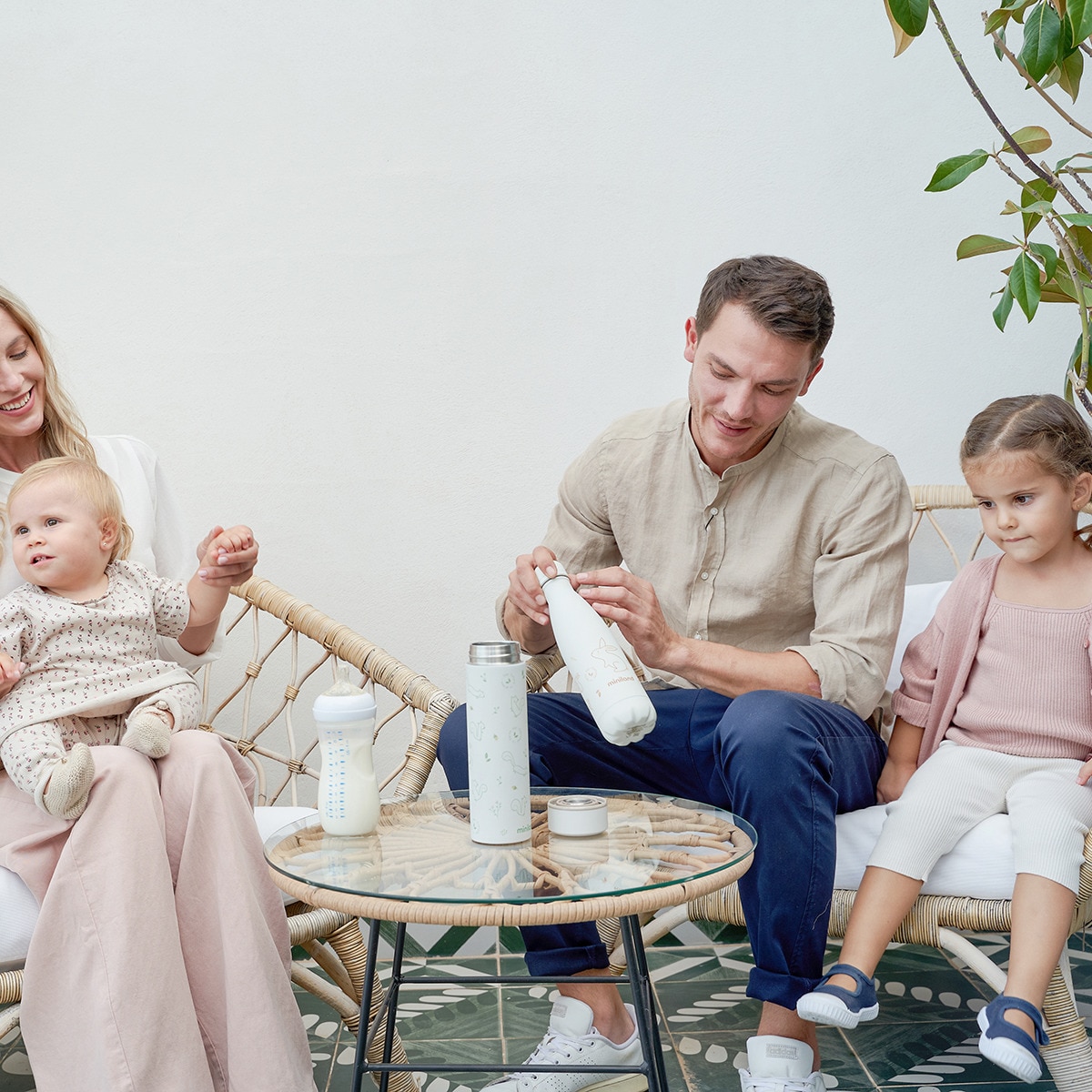 Botella térmica Miniland colección Ecofriendly Verde menta-2