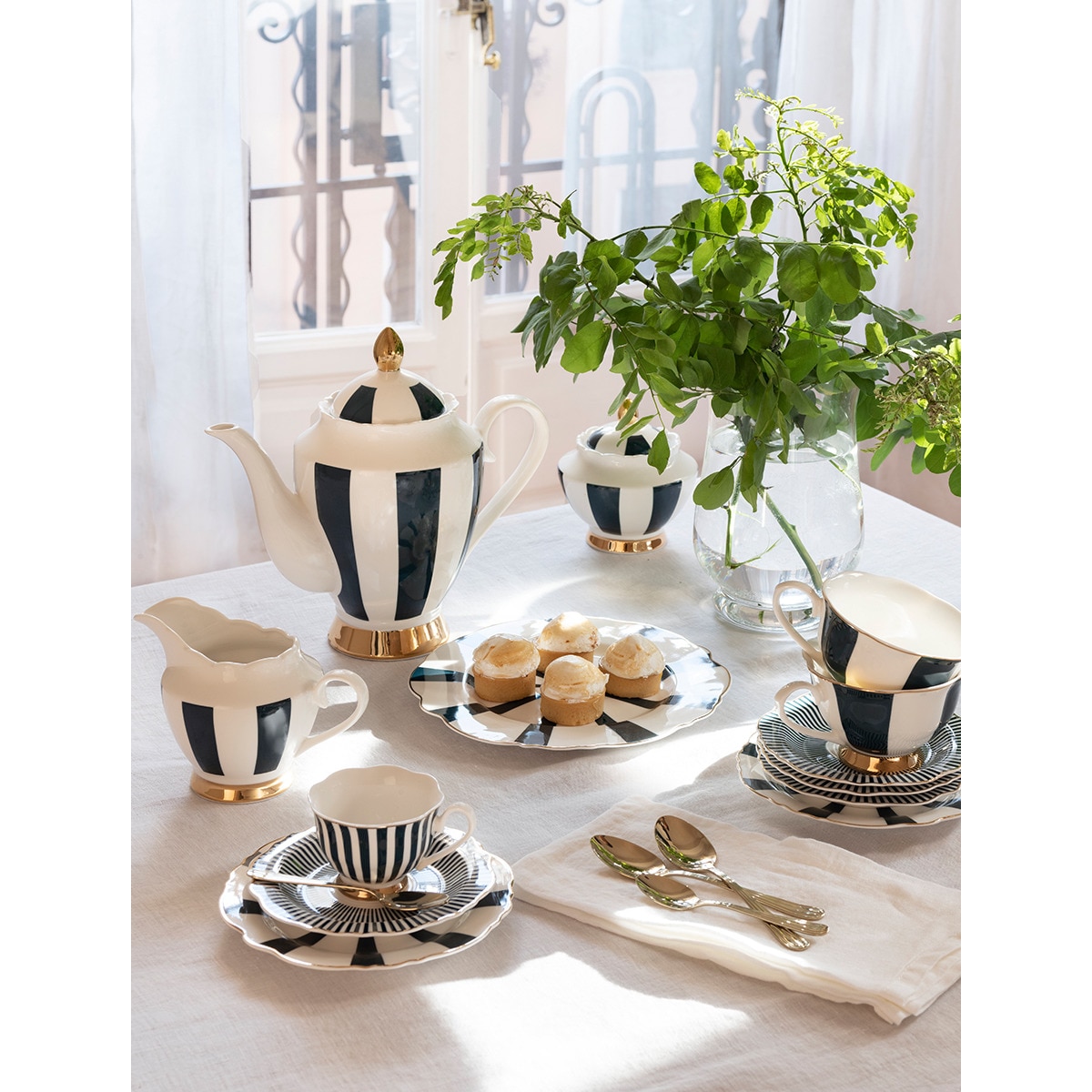 Conjunto de café e chá por peças Crane Verde-escuro-5