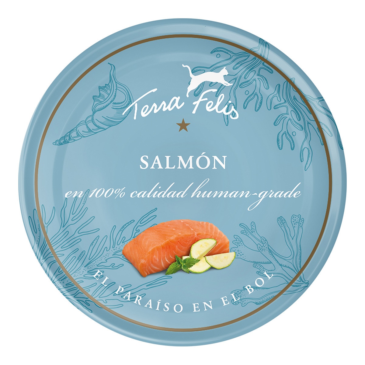 Comida húmeda para gatos adultos Terra Felis salmón y calabacín 80 g 1