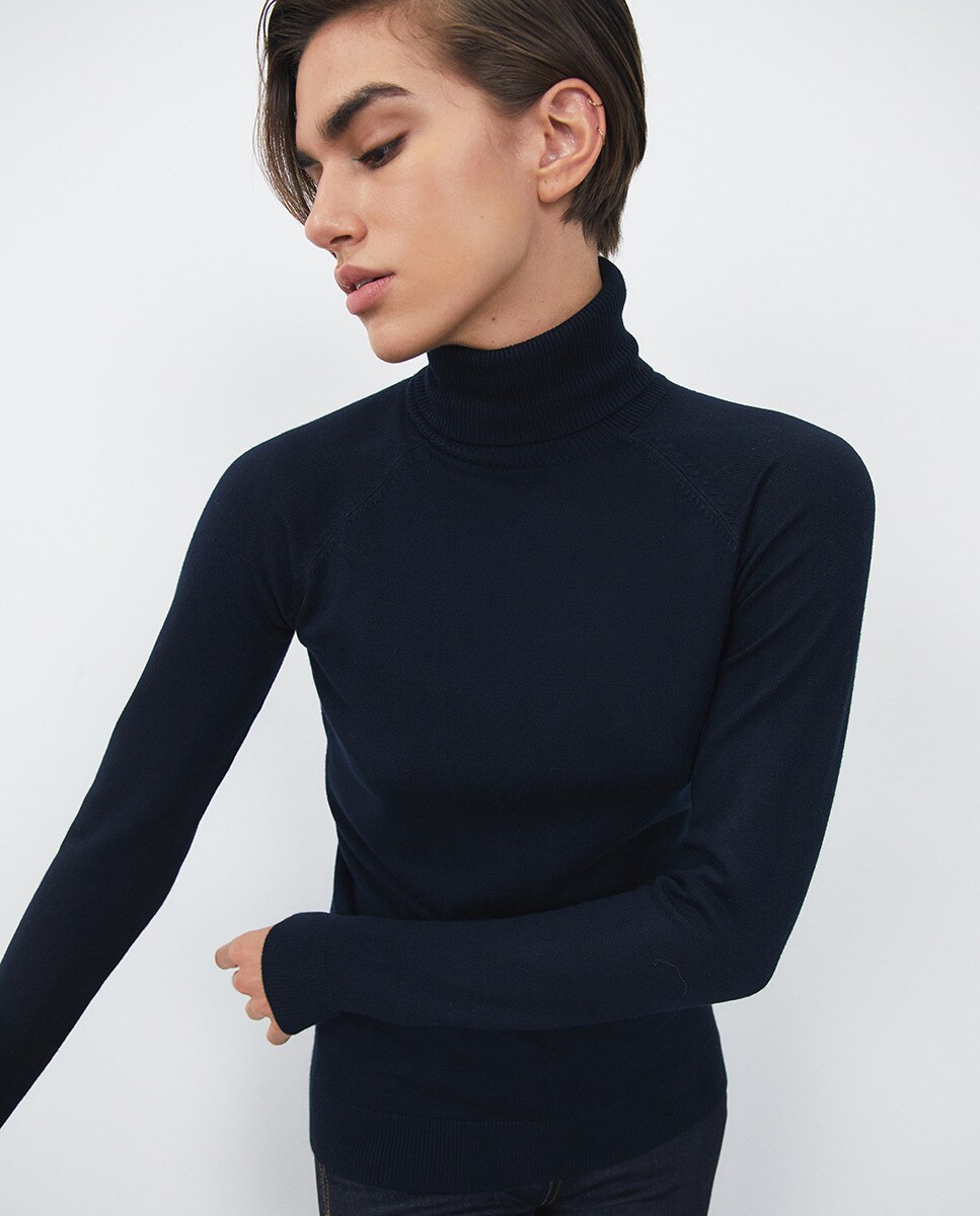 Jersey de mujer con cuello alto · Sfera · El Corte Inglés