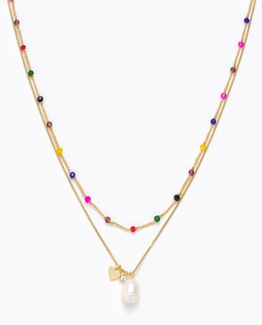 Collar doble cadena dorado · Bimba y Lola · El Corte Inglés