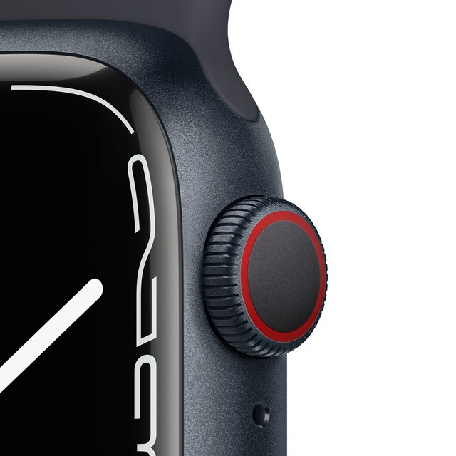 Apple Watch Series 7 GPS + Cellular, 41mm Caja de aluminio Medianoche -  Correa deportiva Medianoche · El Corte Inglés