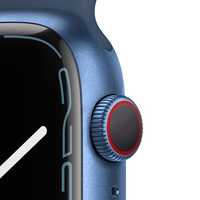 Apple Watch Series 7 GPS, 45mm Caja de aluminio en azul - Correa deportiva  Azul Abismo · El Corte Inglés