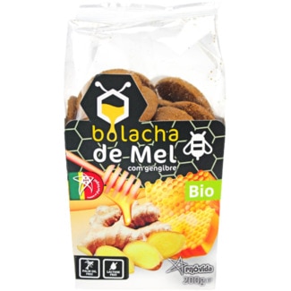 Bolachas de Mel com Gengibre sem Lactose Biológico embalagem 200 g - Próvida