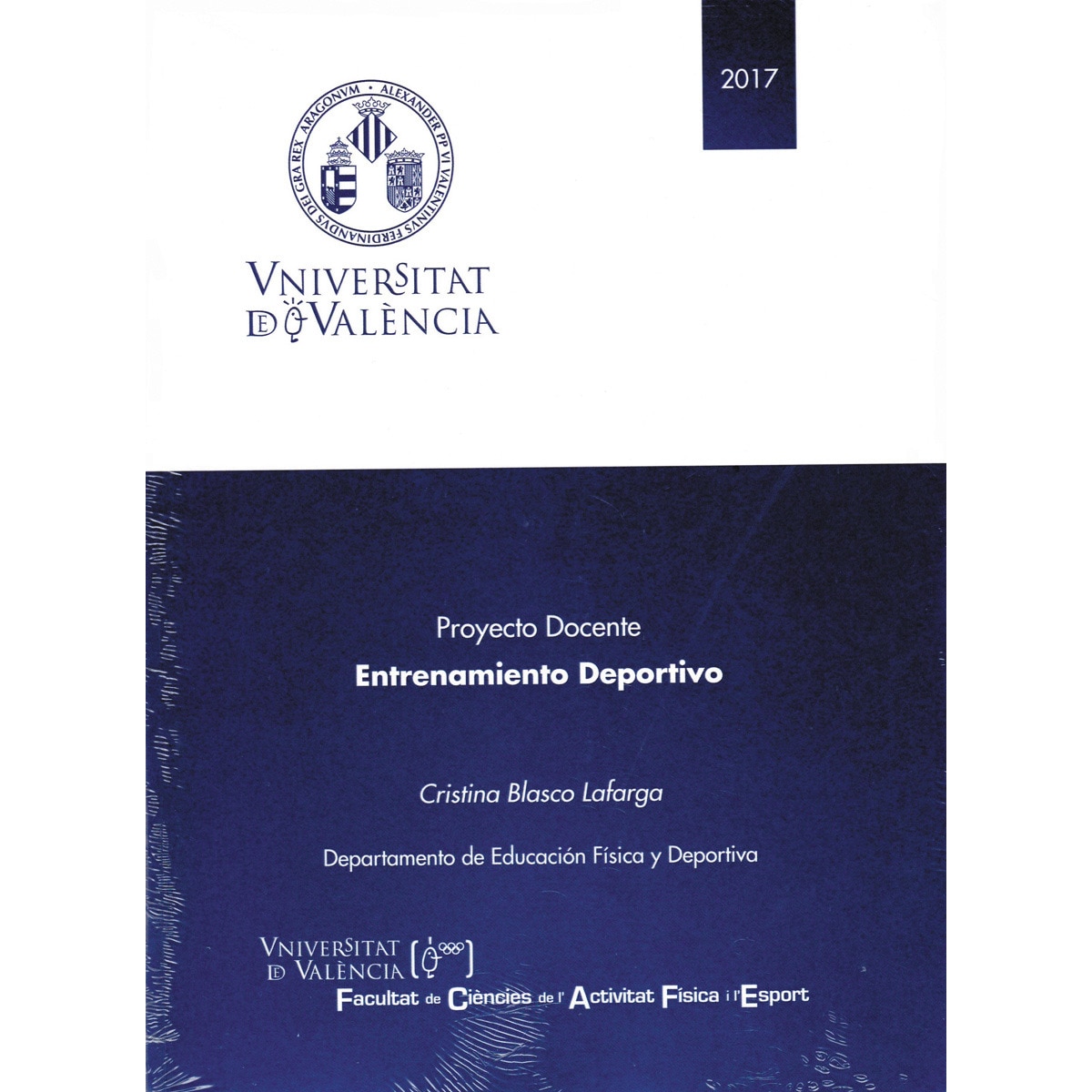 Entrenamiento Deportivo. Proyecto Docente (Capa mole) 1