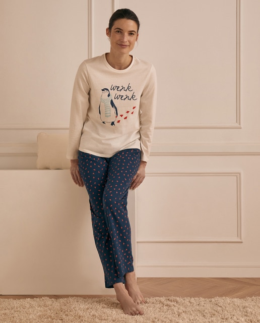 Pijama completo de mujer con estampado pingüino · Énfasis · El Corte Inglés