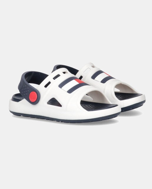 Sandalias de bebé niño en blanco con tira trasera con logo · Tommy Hilfiger  · El Corte Inglés