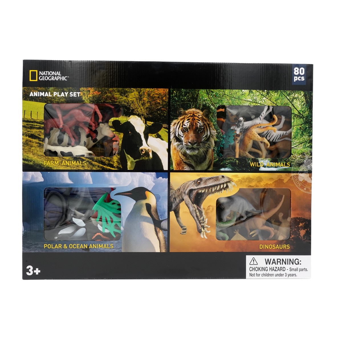 Valuvic - Set 80 Pzs Animales Salvajes, Oceano, Dino, Granja En Oferta Valuvic - Set 80 Pzs Animales Salvajes, Oceano, Dino, Granja
