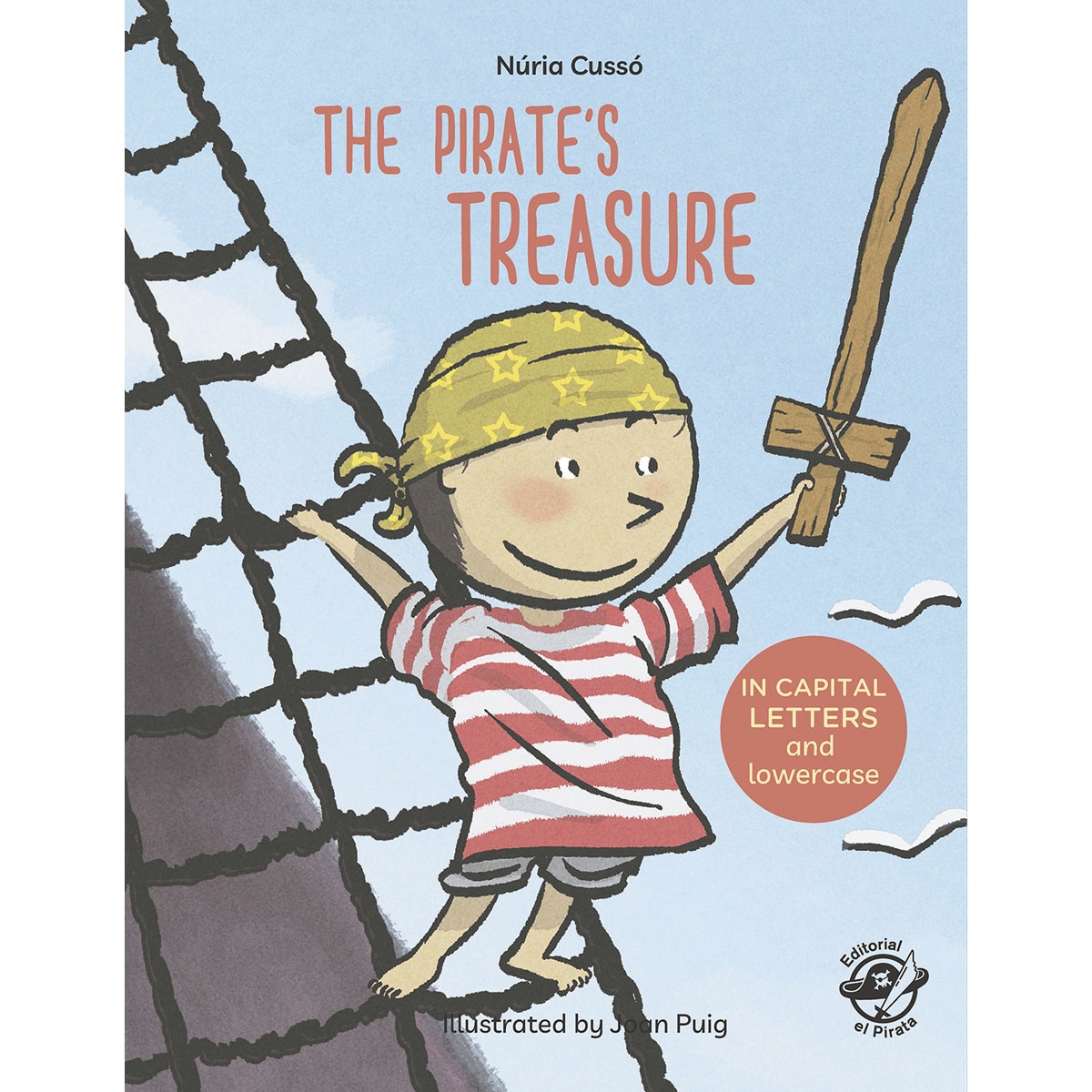 Imagem 0 de The Pirate's Treasure: English Children&s Books - Learn to Read in CAPITAL Letters and Lowercase : Stories for 4 and 5 year olds (Capa mole)