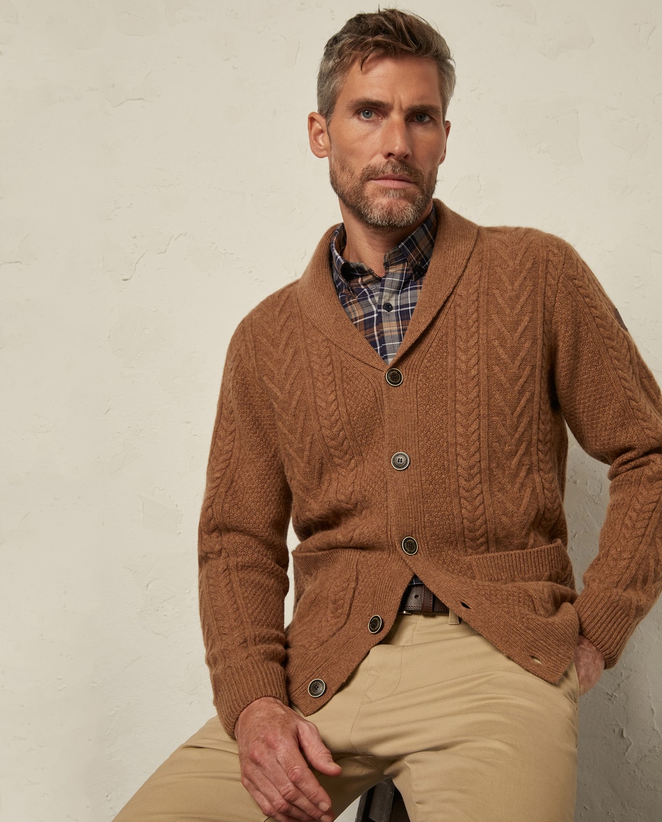 Chaqueta de punto de hombre con cuello smoking · Lloyd's · El Corte Inglés