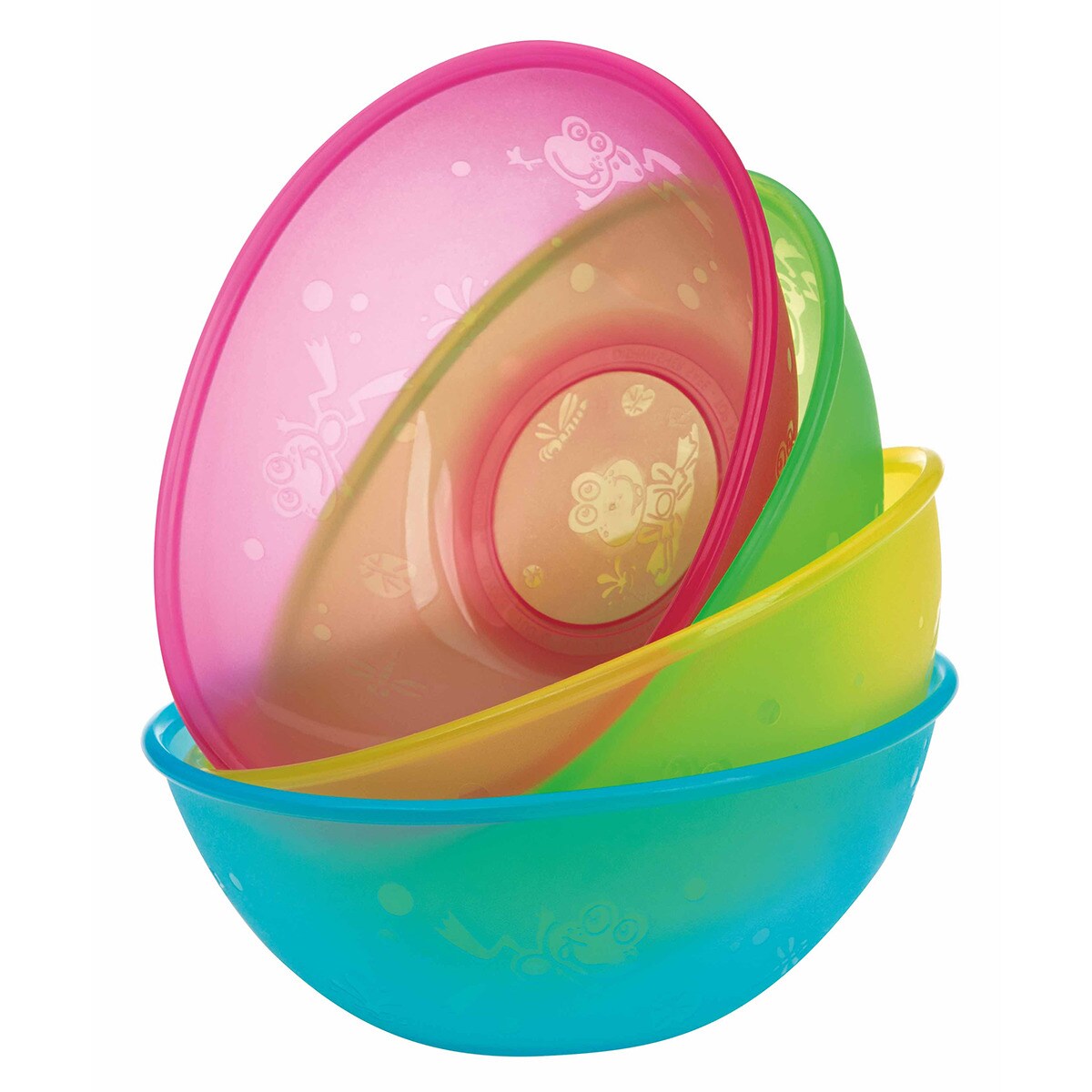 Juego de 4 Boles Nuby (360 ml.) +6 M. multicolor Multicolor-10