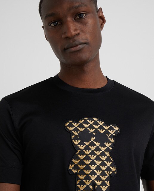 Camiseta de hombre negra Manga Bear · Emporio Armani · El Corte Inglés