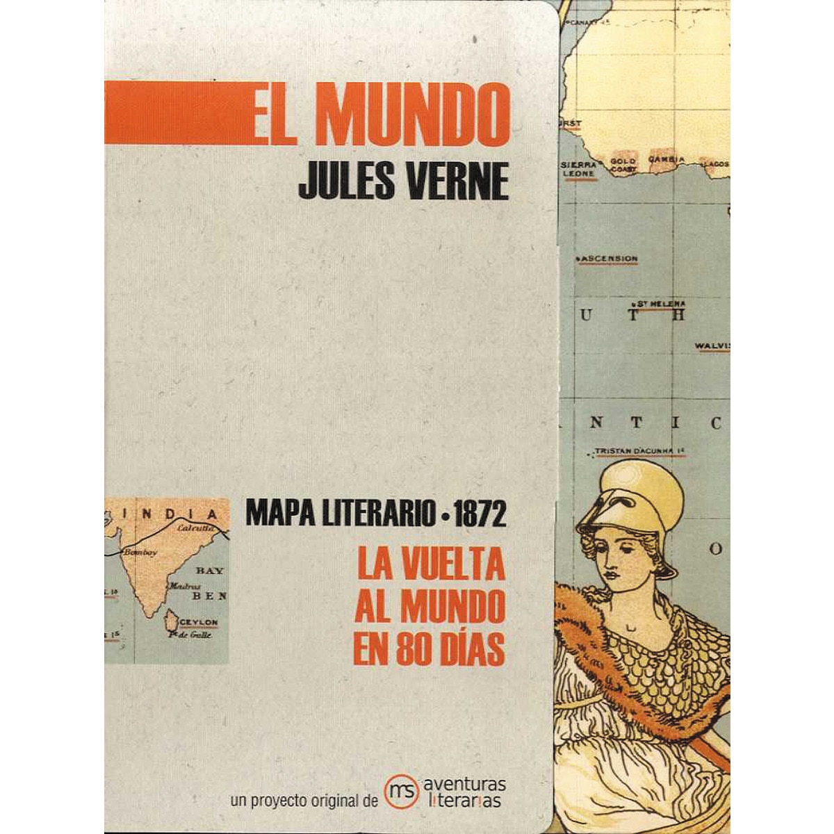 Imagen 0 de La vuelta al mundo en ochenta días: Mapa literario 1872 (Tapa blanda)
