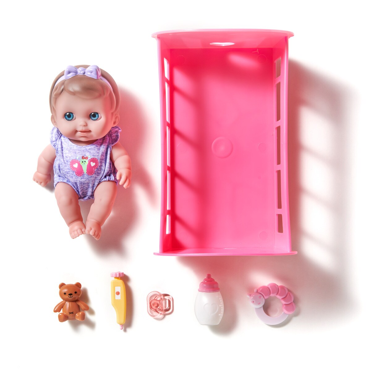 Boneca de bebé com berço 22,5 Cm El Corte Inglés 3