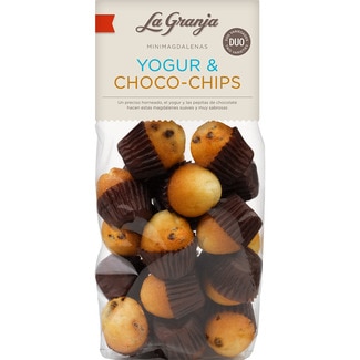 magdalenas mini de yogur y choco-chips bolsa 250 g - La Granja