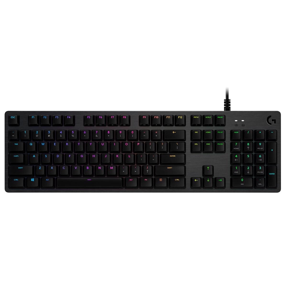 Teclado Gaming Logitech G512 Carbon GX Brown Lightsync RGB 1