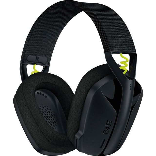 Imagem 0 de Auriculares Gaming Logitech Headset G435 LightSpeed Wireless/Bluetooth - Preto/Amarelo