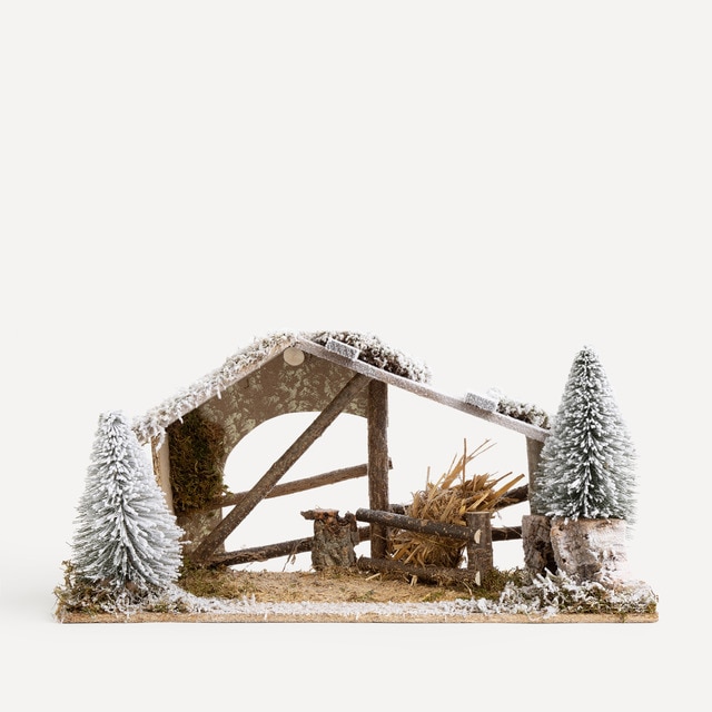 Imagen 0 de Portal de Belén con efecto nevado Navidad El Corte Inglés