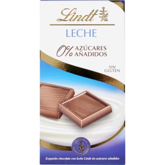 Chocolate de Leite sem Açúcares Adicionados sem Glúten embalagem 100 g - Lindt