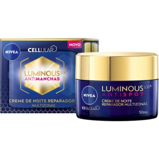 Creme Facial Reparador de Noite Anti Manchas Cellular Luminous630 embalagem 50 ml - Nivea