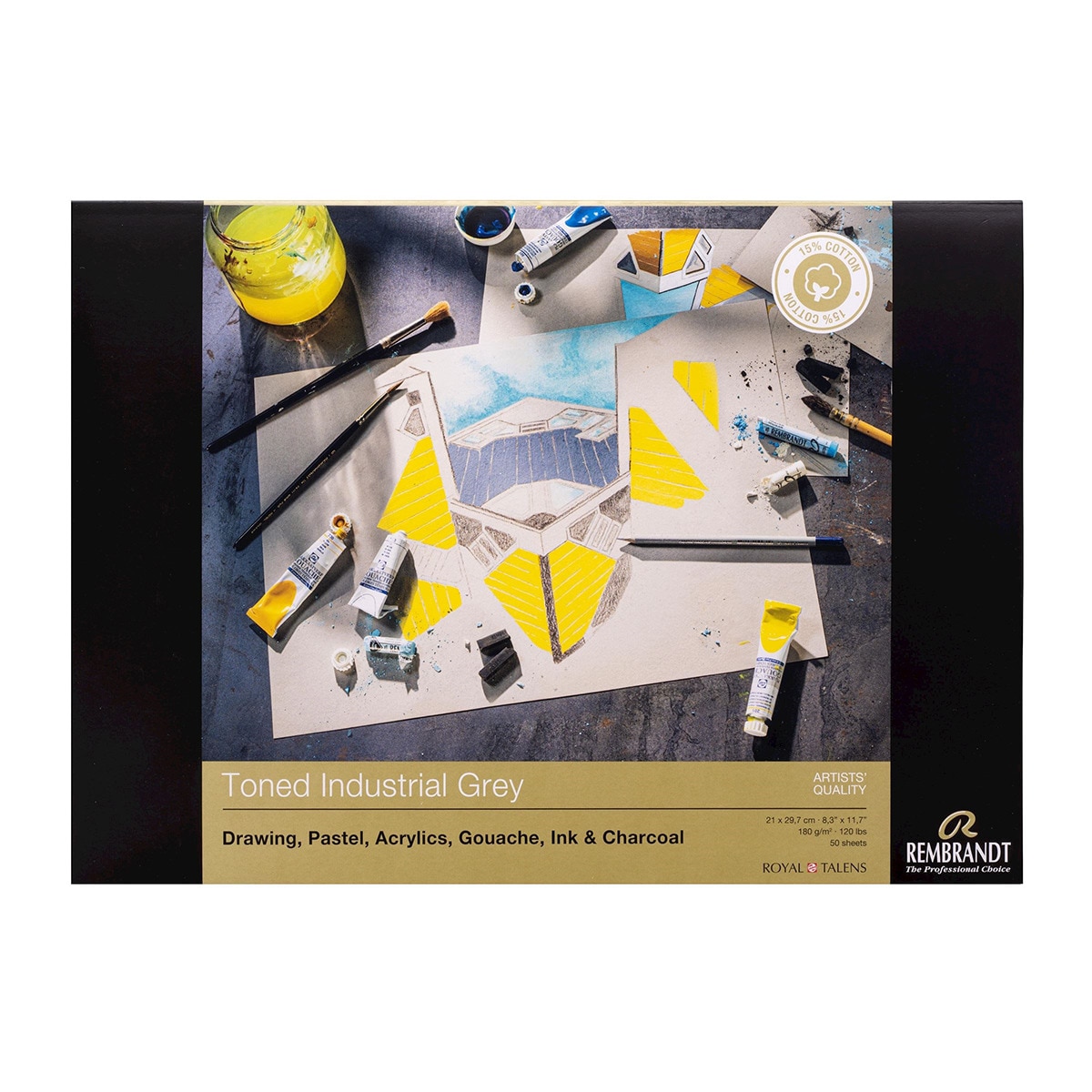 Papel criativo Royal Talens Rembrandt Cinzento 1