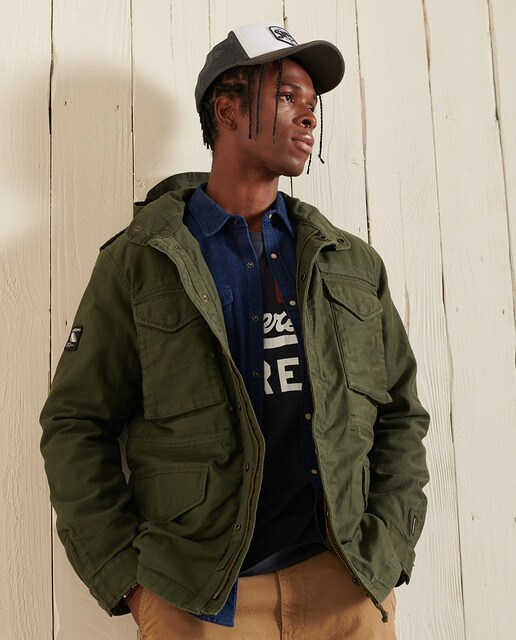 Chaqueta de hombre con forro de borreguillo M65 estilo militar · Superdry · El  Corte Inglés