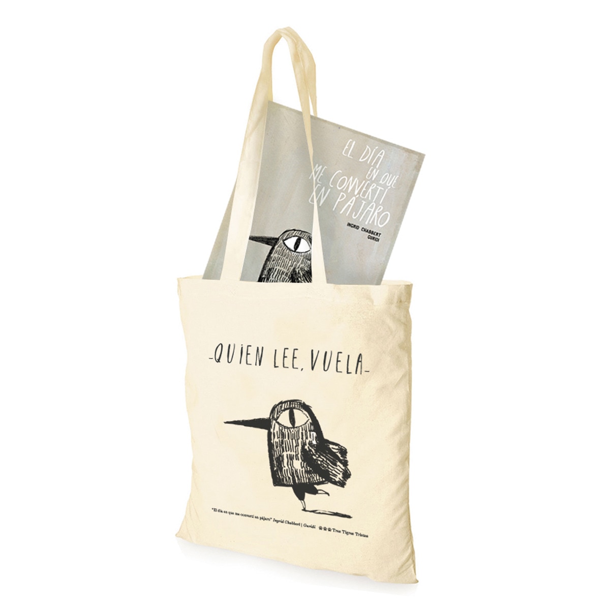 Imagem 0 de El día en que me convertí en pájaro con bolsa de tela(Tapa dura)