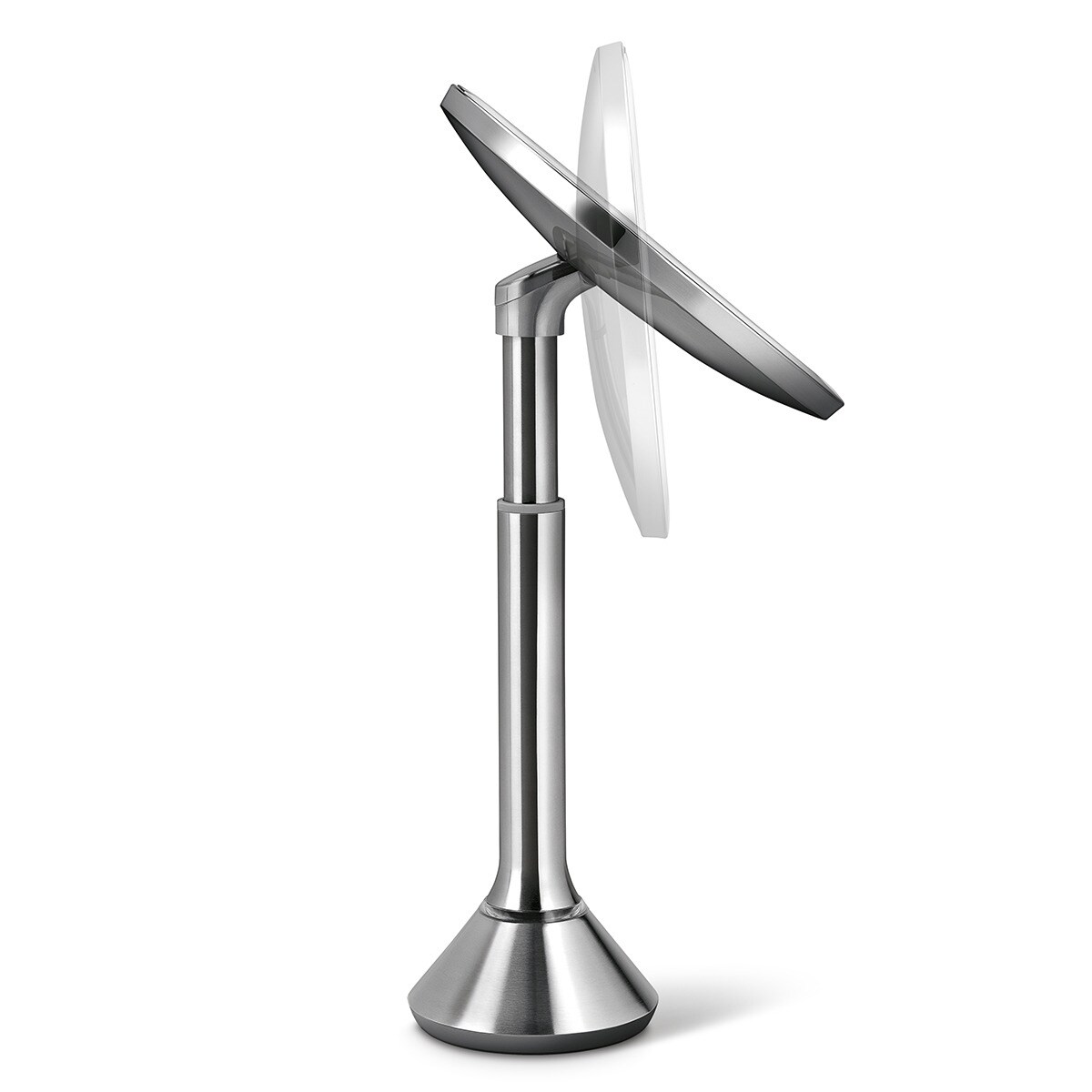 Espelho Cosmético de Mesa LED com Sensor Aço fosco-4