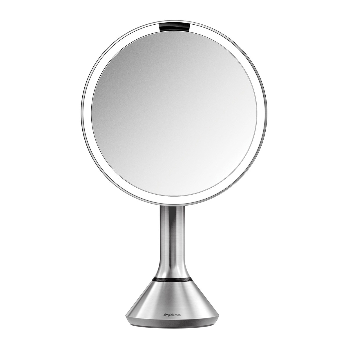 Espelho Cosmético de Mesa LED com Sensor Aço fosco-1