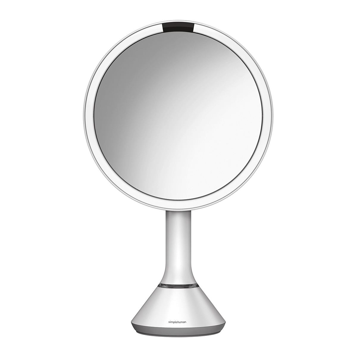 Espelho Cosmético de Mesa LED com Sensor Aço branco-1