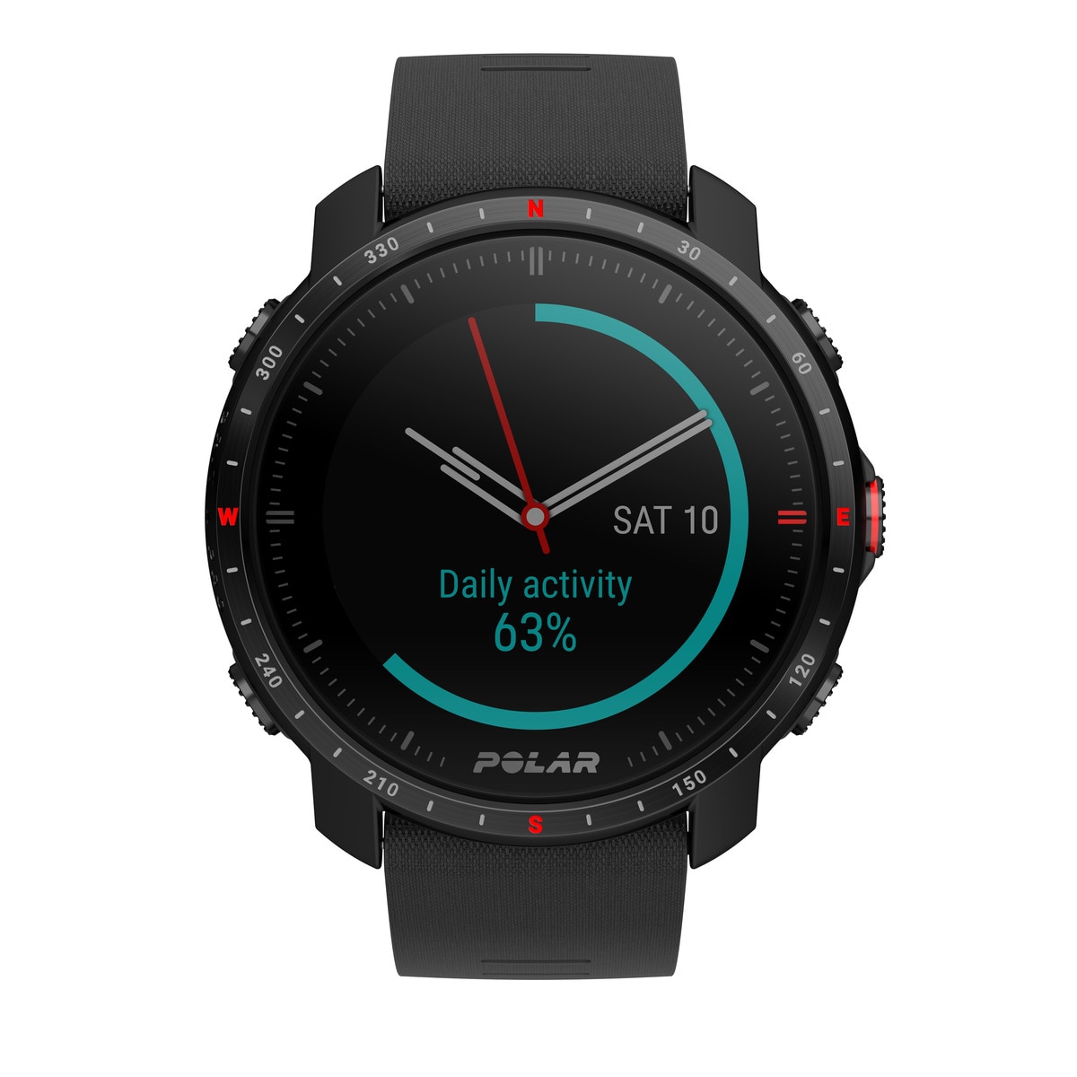 Relógio smartwatch Polar Grit X Pro Zafiro Tamanho M-L Polar Preto-12