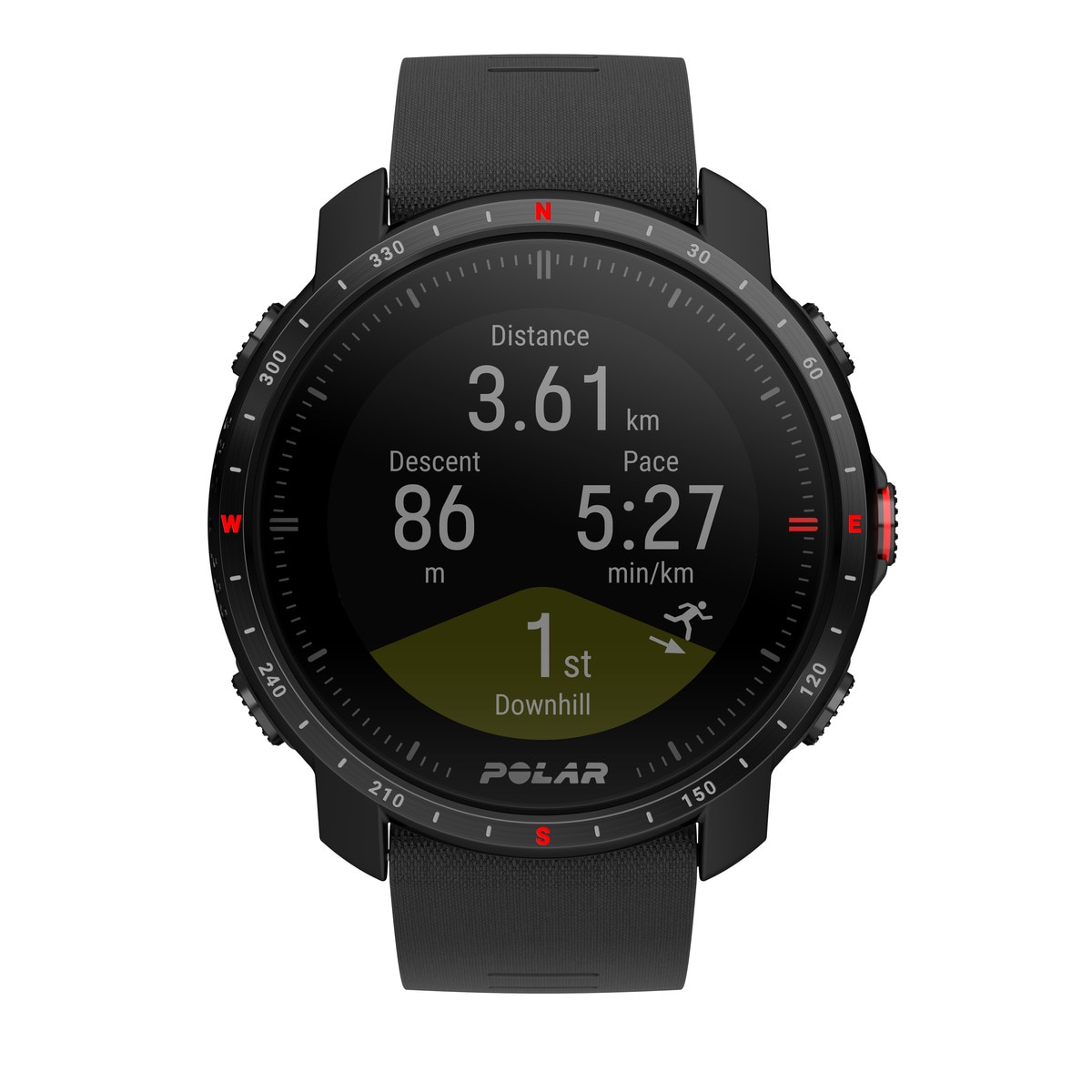 Relógio smartwatch Polar Grit X Pro Zafiro Tamanho M-L Polar Preto-8