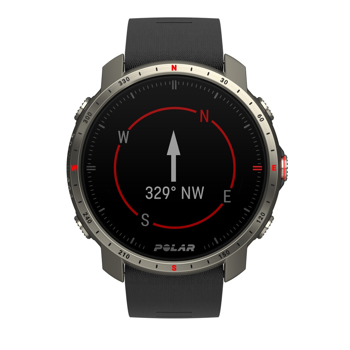 Relógio smartwatch Polar Grit X Pro Zafiro Titan Tamanho M-L Polar Preto/Titânio-6
