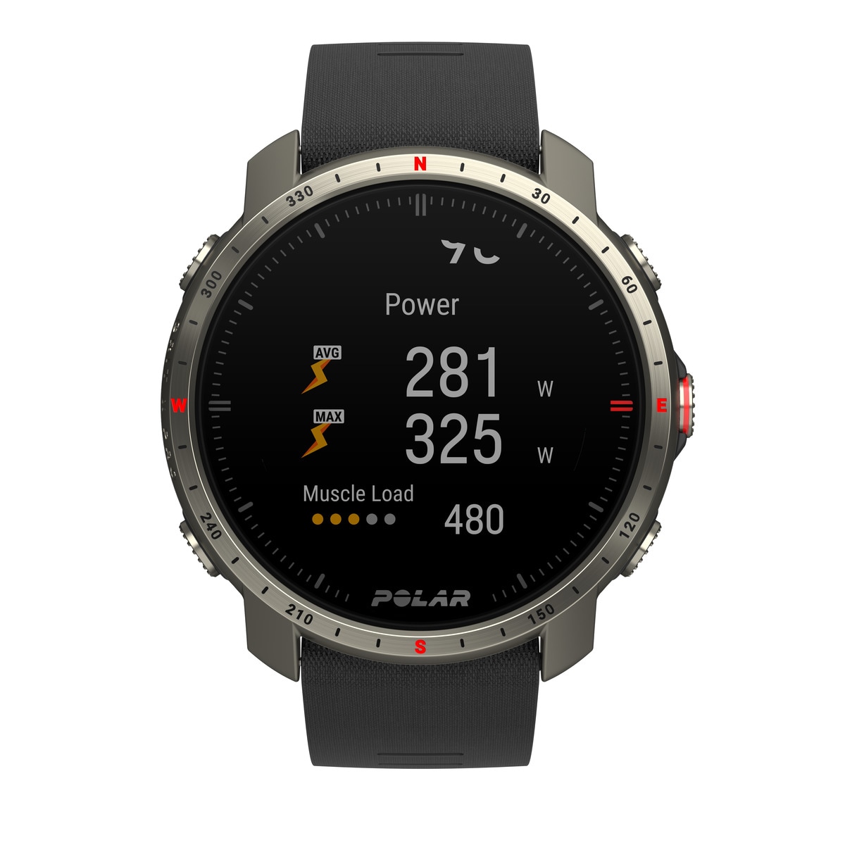 Relógio smartwatch Polar Grit X Pro Zafiro Titan Tamanho M-L Polar Preto/Titânio-12