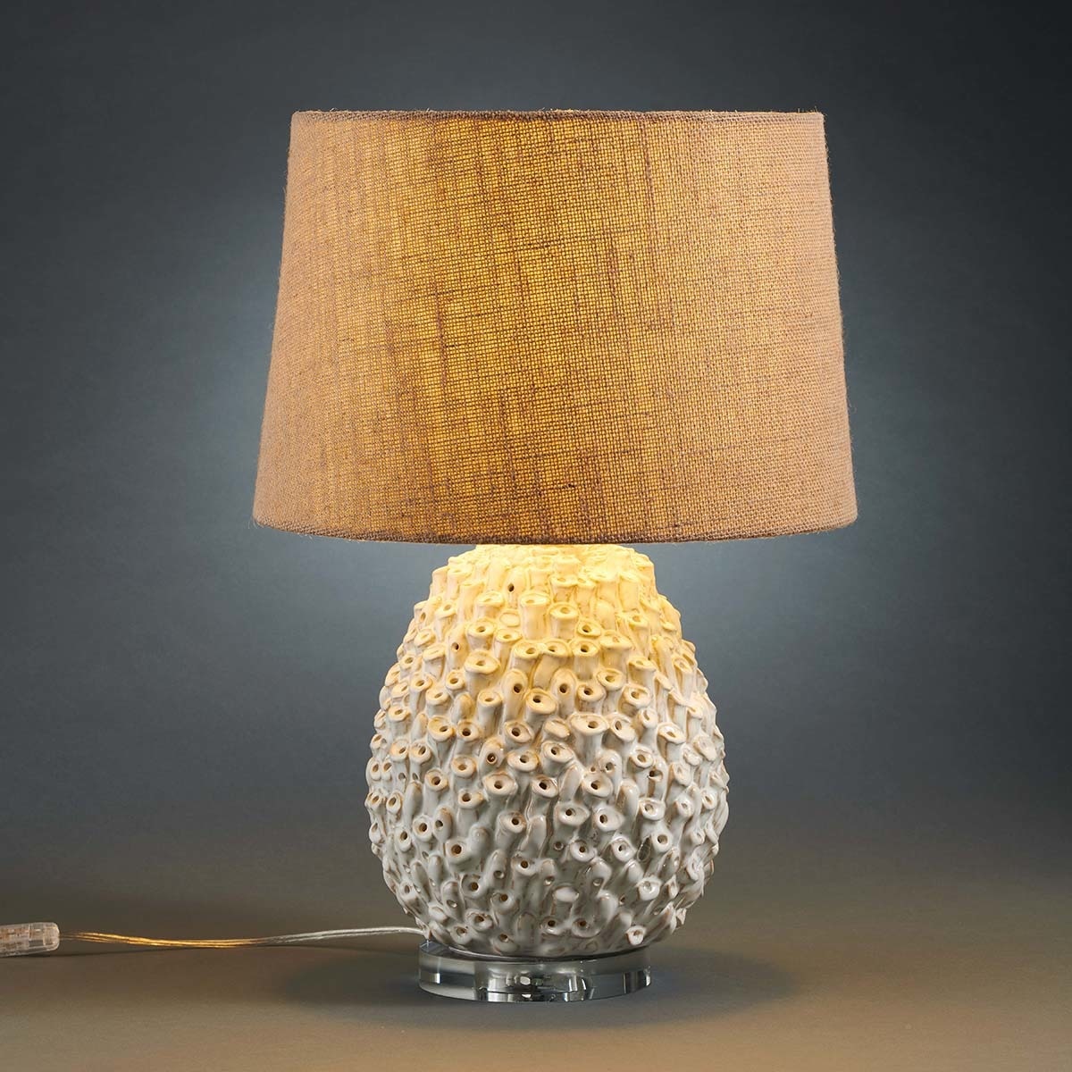 Candeeiro de Mesa Agar Branco-2