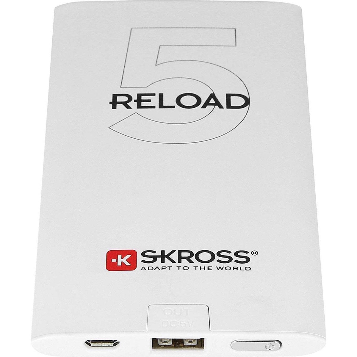 Powerbank Tamanho de Viagem Skross Reload 5, 5000mAh - Branco 1