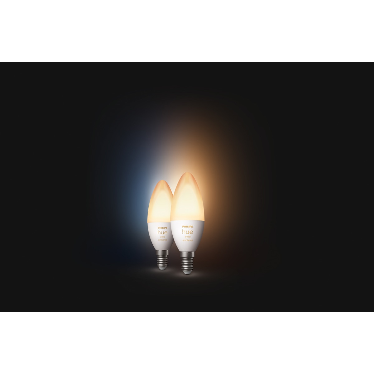 Pack 2 bombillas LED Philips Hue White and Ambiance, vela B39 E14 3