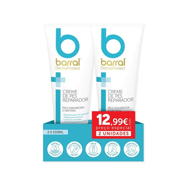 Imagem 0 de Duo Creme Pés 2x100ml Preço Especial Barral