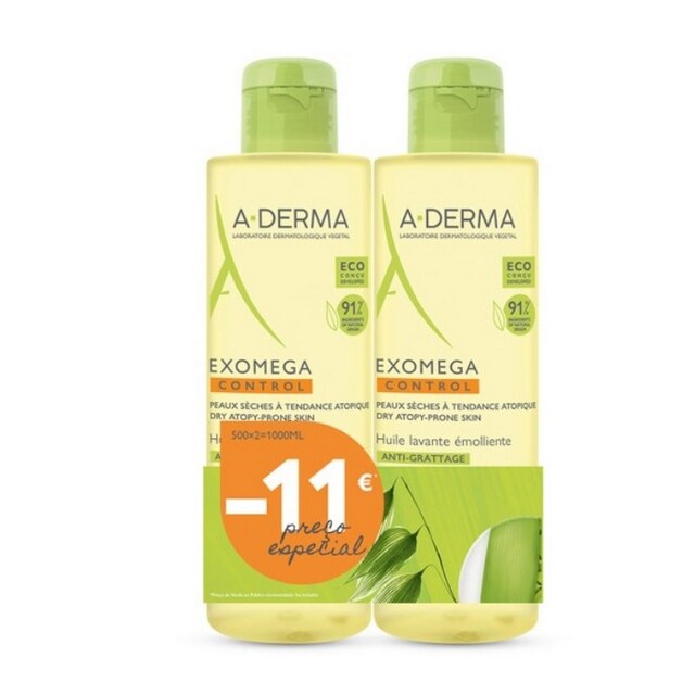 Imagem 0 de Duo Exomega Control Óleo Lavante Emoliante - 2x500 ml