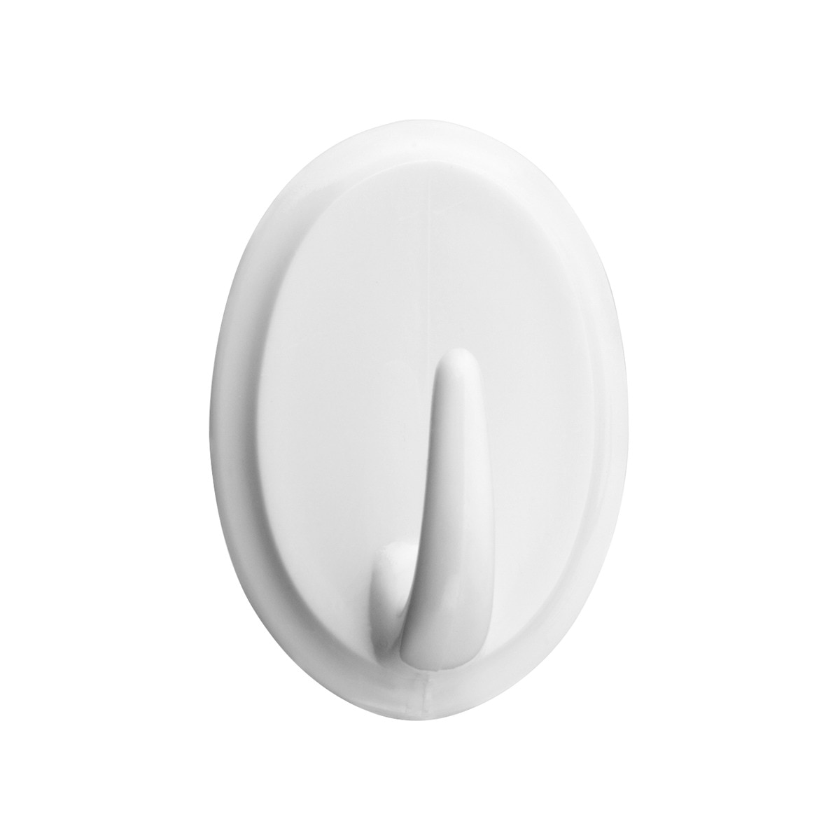 Colgador Adhesivo Clásico Oval - 2 Uds Blanco-1