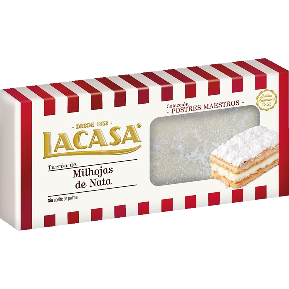 turrón de milhojas de nata Calidad Suprema tableta 200 g
