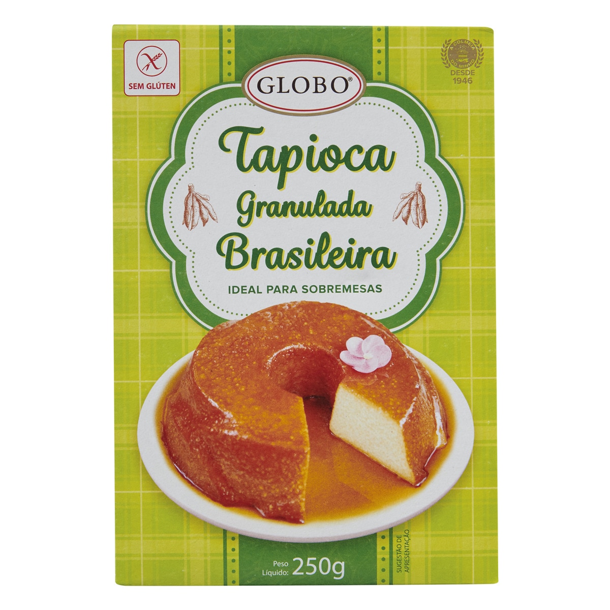 Tapioca Granulada Brasileira sem Glúten embalagem 250 g