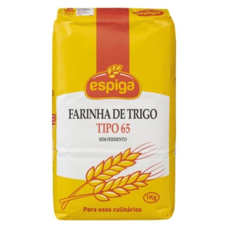 Farinha de Trigo sem Fermento Tipo 65 embalagem 1 kg - Espiga