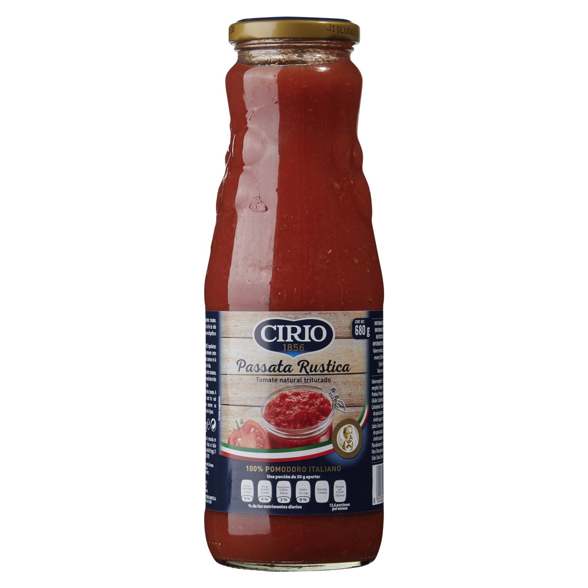 Tomate Triturado Passata Rústica frasco 680 g