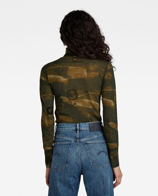 Top de mujer con cuello alto y manga larga · G-Star Raw · El Corte Inglés
